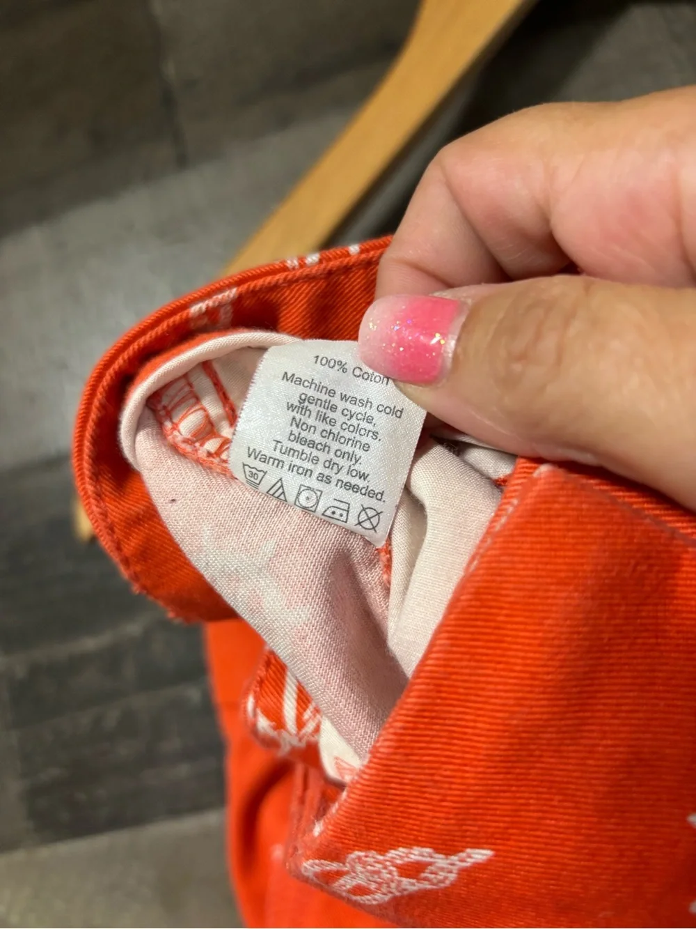 J. Crew Orange Nautical Print Bermuda Shorts